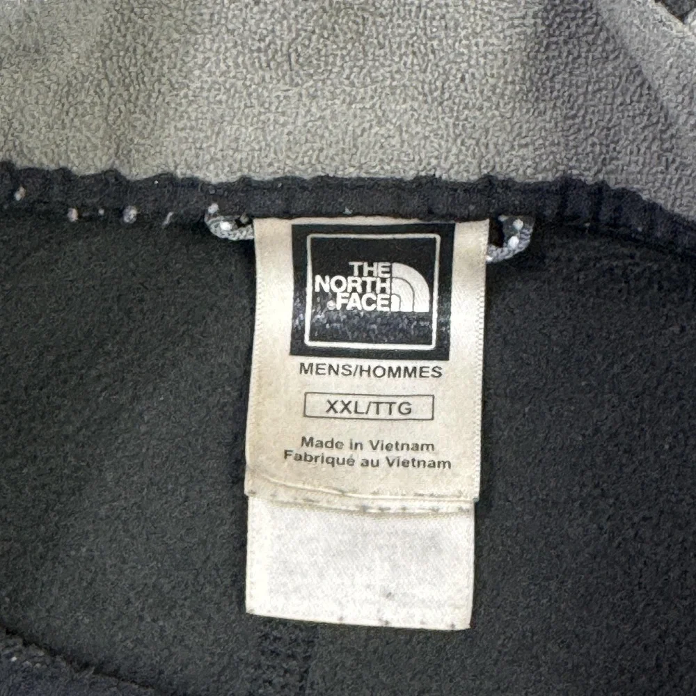 The North Face‎ FleeceTKA 100 Jacket Mens 2XL Black Full Zip Pockets Stand-Up